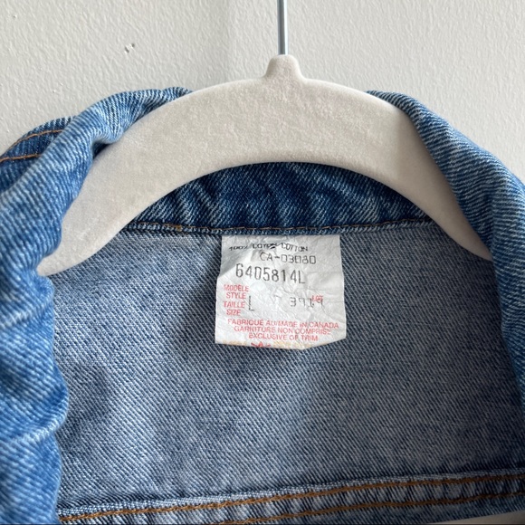 SOLD - vintage cropped denim vest - Picture 8 of 9